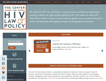 Tablet Screenshot of hivlawandpolicy.org